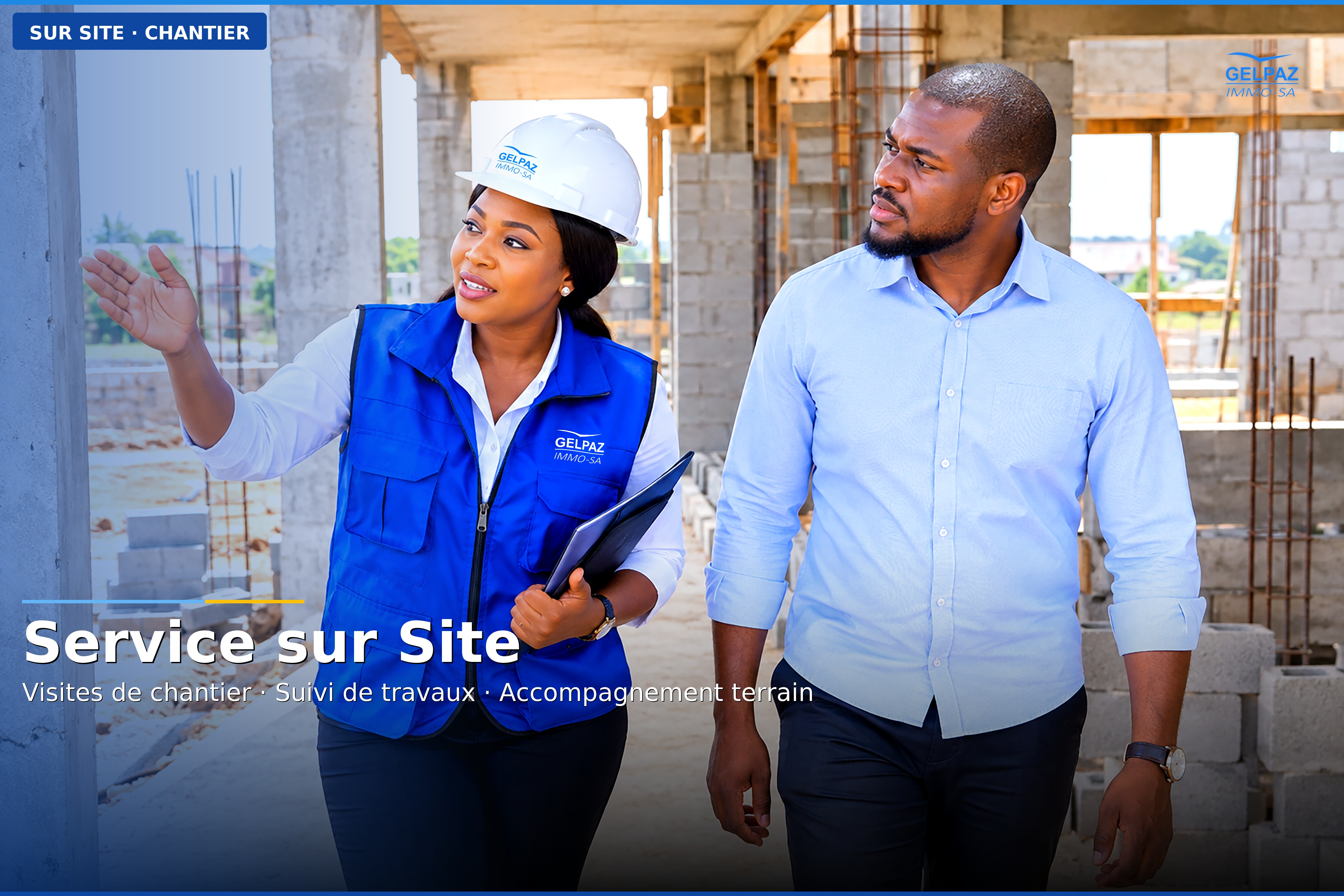 Service client GELPAZ IMMO sur site, auprès des acquéreurs